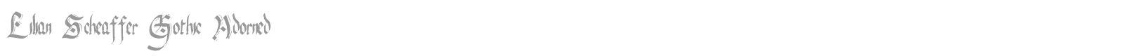 Lilian Scheaffer Gothic Adorned font preview